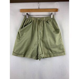 Fritzi II Green Cotton Shorts - Size Small